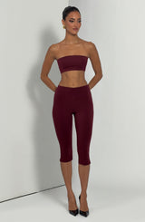 Velma Capri Pants - Cherry Lacquer