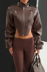 Malucia Jacket - Plum Brown