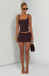 Bea Top - Plum Brown