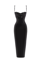 Amala Midi Dress - Black