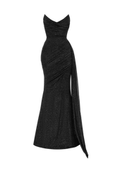 Ashika Maxi Dress - Black Sparkle
