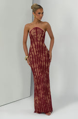 Tamara Maxi Dress - Burgundy
