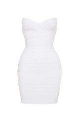 Avani Bandage Mini Dress - White