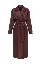 Bridget Trench Coat - Plum