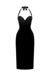 Cassia Midi Dress - Black