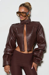 Malucia Jacket - Plum Brown