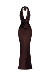 Elowen Maxi Dress - Plum Brown