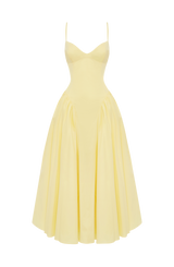 Emerson Midi Dress - Lemon