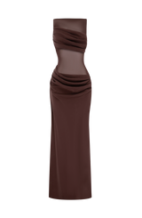 Gracelyn Maxi Dress - Plum Brown