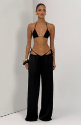 Suki Triangle Bikini Top - Black