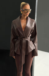 Nevada Jacket - Plum Brown