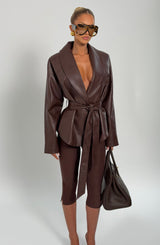 Nevada Jacket - Plum Brown