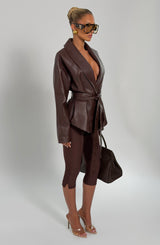 Nevada Jacket - Plum Brown