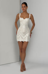 Maelle Mini Skirt - Ivory
