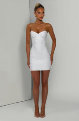 Avani Bandage Mini Dress - White