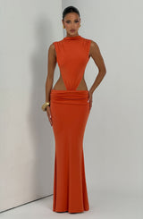 Fenella Maxi Dress - Burnt Orange