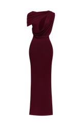 Kalina Maxi Dress - Cherry Lacquer