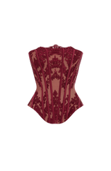 Nara Corset - Burgundy