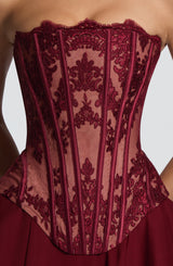 Nara Corset - Burgundy