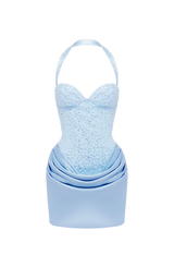 Nour Mini Dress - Glacier Blue