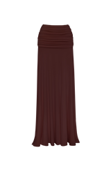 Paige Maxi Skirt - Plum Brown