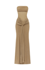 Paula Maxi Dress - Gold Sparkle