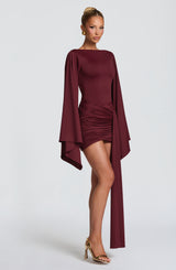 Lucetta Mini Dress - Cherry Lacquer