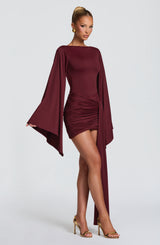 Lucetta Mini Dress - Cherry Lacquer