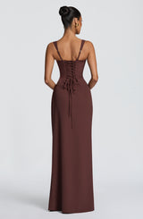Laleh Maxi Dress - Plum Brown