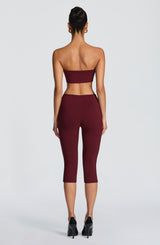Velma Capri Pants - Cherry Lacquer