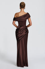 Ella Maxi Dress - Plum Brown