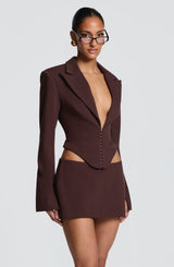 Vesper Skort - Plum Brown
