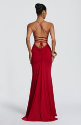 Olenia Gown - Deep Red