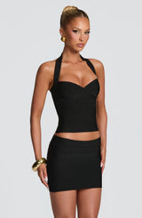 Nysa Bandage Mini Skirt - Black