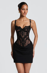 Nerina Mini Dress - Black