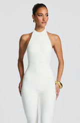 Oden Capri Jumpsuit - White