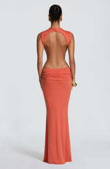 Fenella Maxi Dress - Burnt Orange