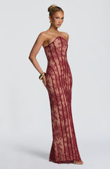 Tamara Maxi Dress - Burgundy