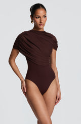 Muriel Bodysuit - Plum Brown
