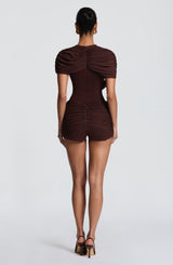 Fawna Shorts - Plum Brown