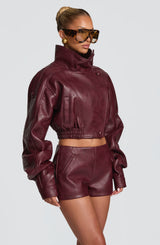 Bailey Jacket - Cherry Lacquer