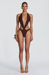 Stella Swimsuit - Plum Brown
