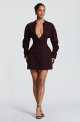 Cody Mini Dress - Plum