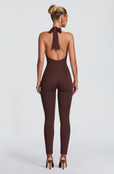 Tamika Jumpsuit - Plum Brown