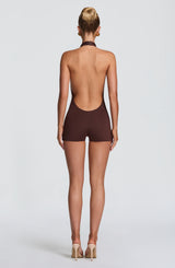 Oden Playsuit - Plum Brown