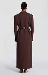 Michelle Coat - Plum Brown