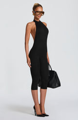 Oden Capri Jumpsuit - Black