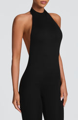Oden Capri Jumpsuit - Black