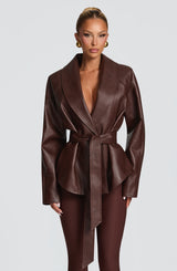 Nevada Jacket - Plum Brown