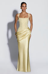 Alexandria Maxi Dress - Lemon